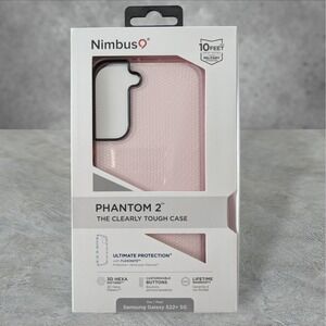 Nimbus9 Phantom 2 Case for Samsung Galaxy S22+ 5G 3D Hexa Flamingo See Descr W6